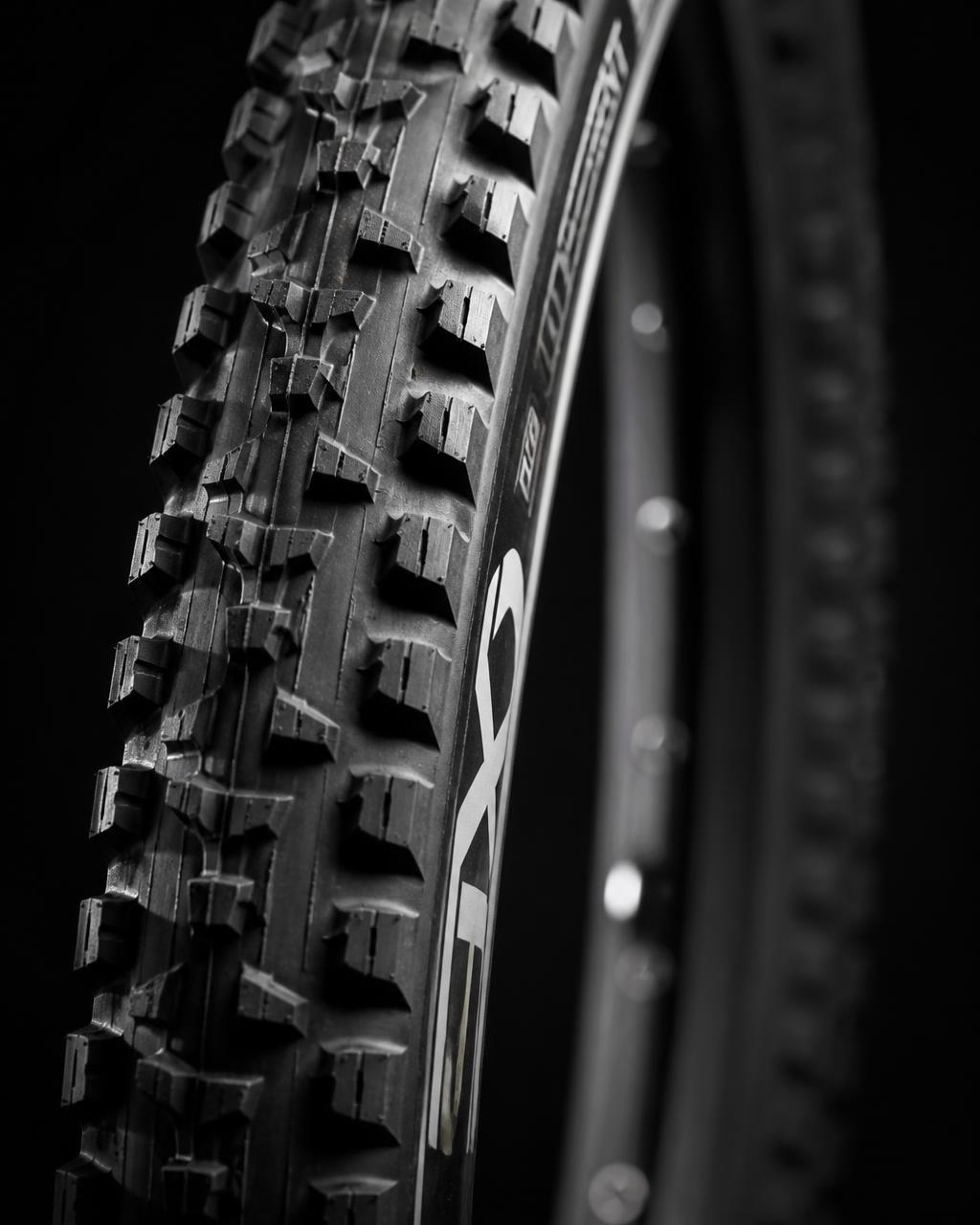 Stacked bicycle tyres
