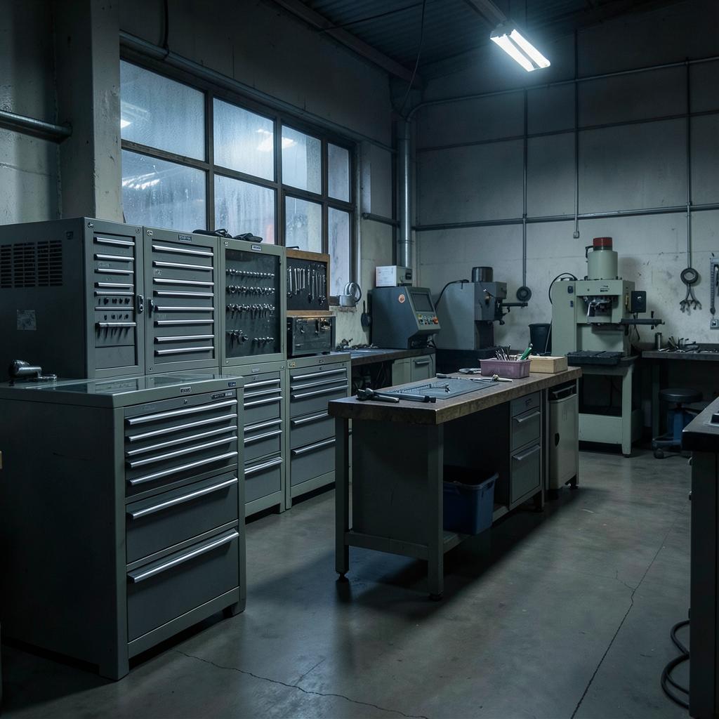 Used professional tools and workshop equipment